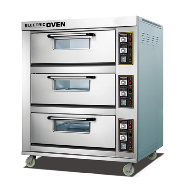 3 deck 6 tray electric oven